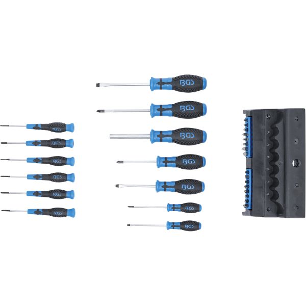 Screwdriver Set | with Bit Assortment | in a Plastic Stand | 29 pcs.