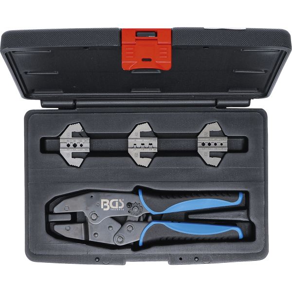 Crimping Pliers Set | with 3 Pairs of Jaws | for Solar Connectors MC3 / MC4 / Tyco