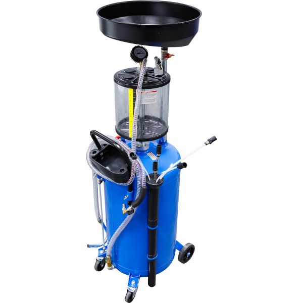 Air Suction Oil Drainer with Waste Oil Drain Receiver | 80 l