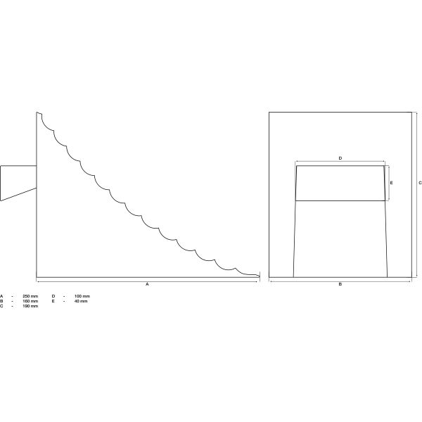 Unterlegkeil | 250 x 160 x 190 mm | für Pkw / Nfz