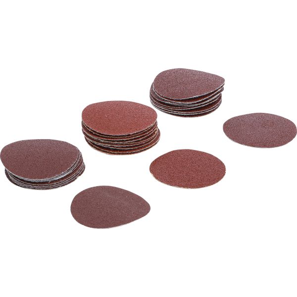 Sanding Pads for Eccentric Sanders | Ø 50 mm | K 60 - 80 - 120 | 30 pcs.