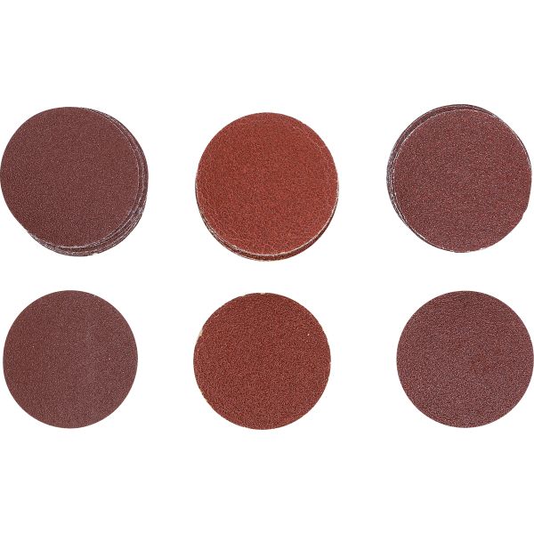 Sanding Pads for Eccentric Sanders | Ø 50 mm | K 60 - 80 - 120 | 30 pcs.