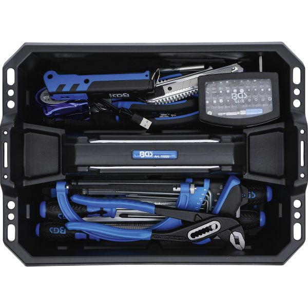 Tool Carrying Case | Reinforced Plastic | incl. Tool Assortment | 66 pcs.