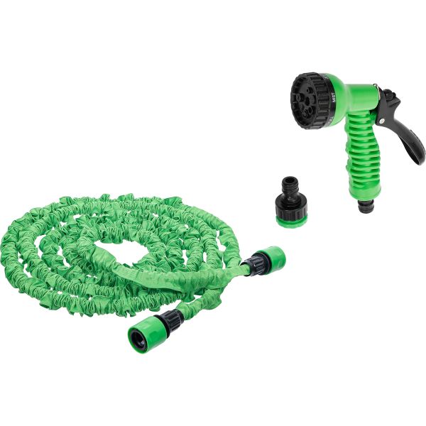 Water Hose | Textile | flexible | with Garden Hand Shower with 7 Functions | 3 - 10 m