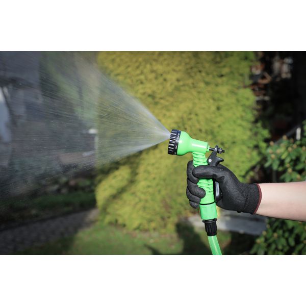 Water Hose | Textile | flexible | with Garden Hand Shower with 7 Functions | 3 - 10 m