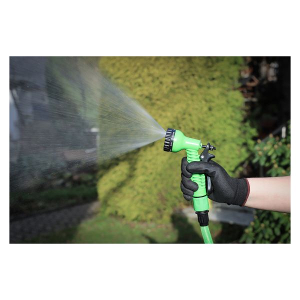 Water Hose | Textile | flexible | with Garden Hand Shower with 7 Functions | 7,5 - 22 m