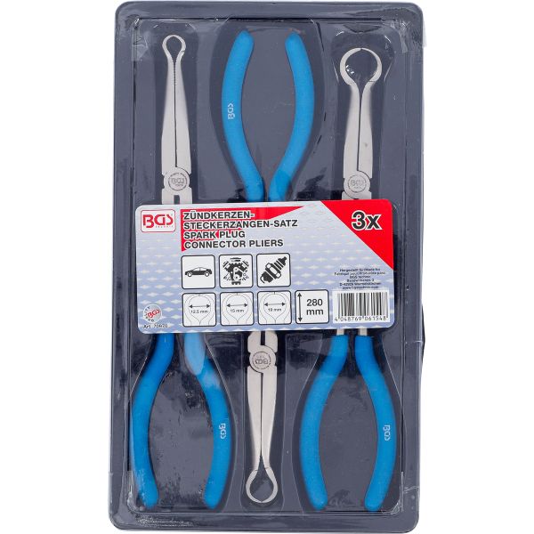Spark Plug Connector Pliers Set | with Ring Tip | 3 pcs.