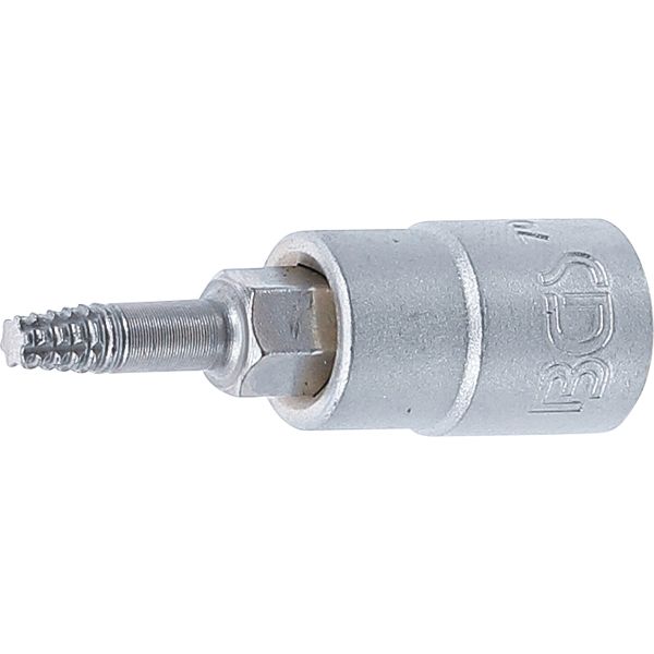 Screw Extractor Bit Socket | 6.3 mm (1/4") Drive | for damaged T-Star (for Torx) T15