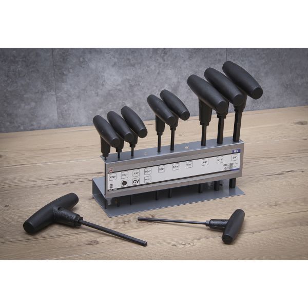 T-Handle Screwdriver Set | Inch Sizes | internal Hexagon 3/32" - 3/8" | 10 pcs.