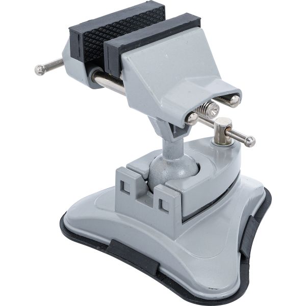 Table Bench Vice | rotatable | Jaws 70 mm | with Vacuum Suction Base