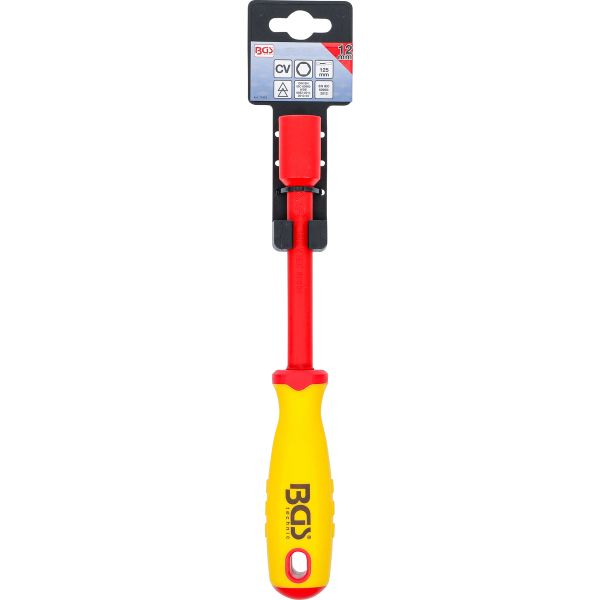 VDE Socket Screwdriver | Hexagon | 12 mm | Blade Length 125 mm