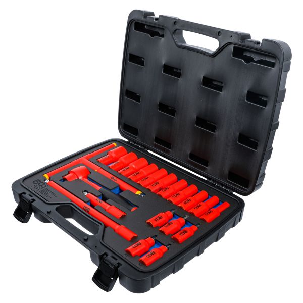 VDE Socket and Bit Socket Set | 10 mm (3/8") Drive | 20 pcs.