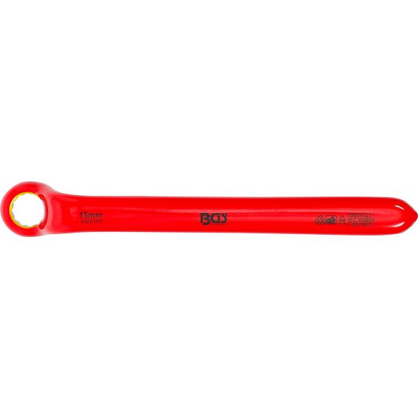 VDE Single End Ring Spanner | deep offset end | 15 mm