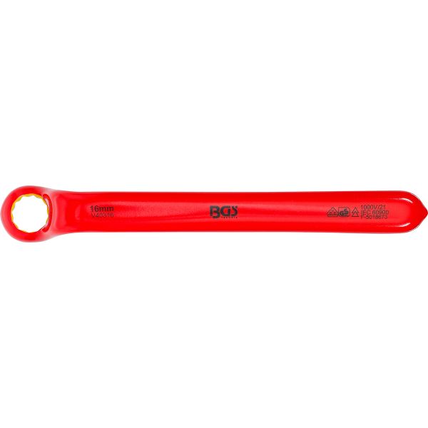 VDE Single End Ring Spanner | deep offset end | 16 mm