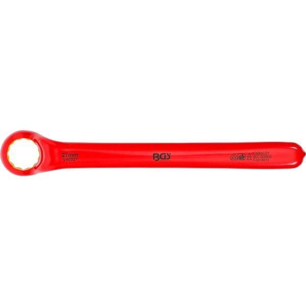 VDE Single End Ring Spanner | deep offset end | 27 mm