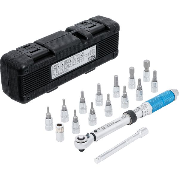 Torque Wrench Set | 6.3 mm (1/4") | 3 - 24 Nm | 16 pcs.