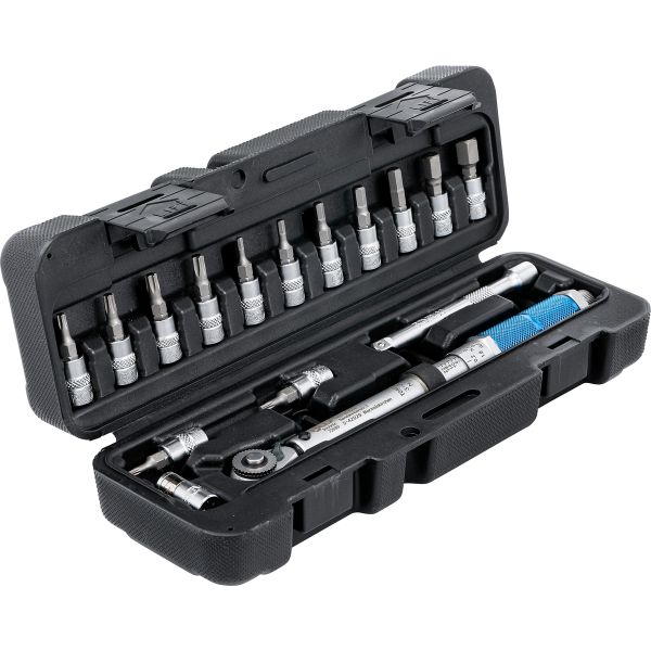 Torque Wrench Set | 6.3 mm (1/4") | 3 - 24 Nm | 16 pcs.