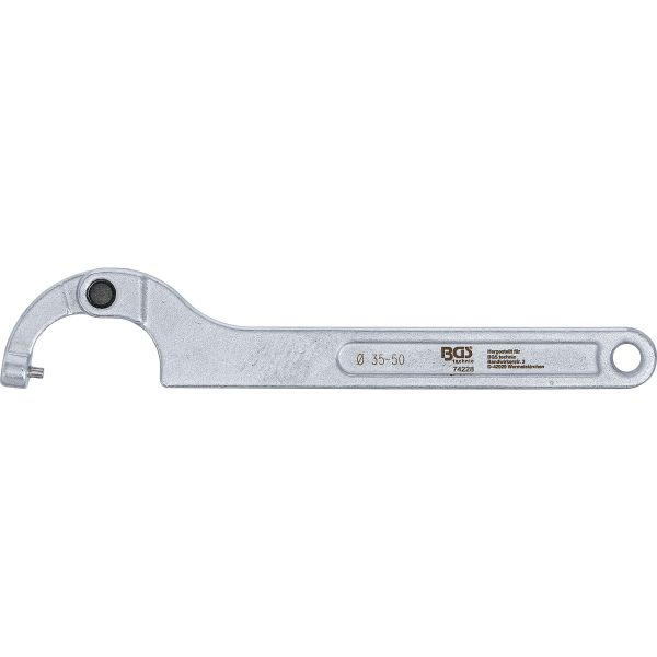 Adjustable Hook Wrench with Pin | 35 - 50 mm