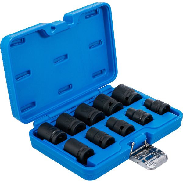 Impact Socket Set, Hexagon | 12.5 mm (1/2") Drive | 3/8 - 15/16" | Inch Sizes | 10 pcs.