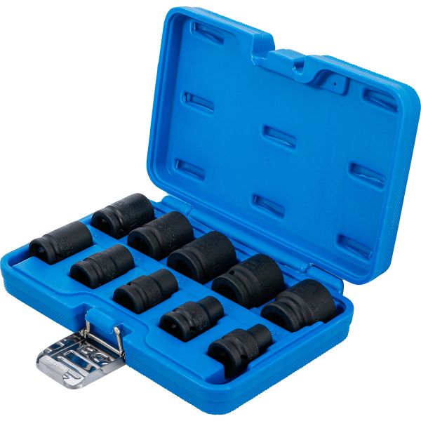 Impact Socket Set, Hexagon | 12.5 mm (1/2") Drive | 3/8 - 15/16" | Inch Sizes | 10 pcs.