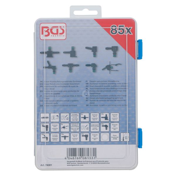 Diesel Return Line Connector Assortment | 85 pcs.