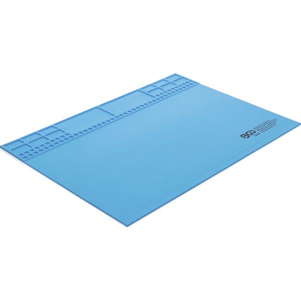 Tapis de travail siliconé | magnétique | 350 x 245 x 3 mm