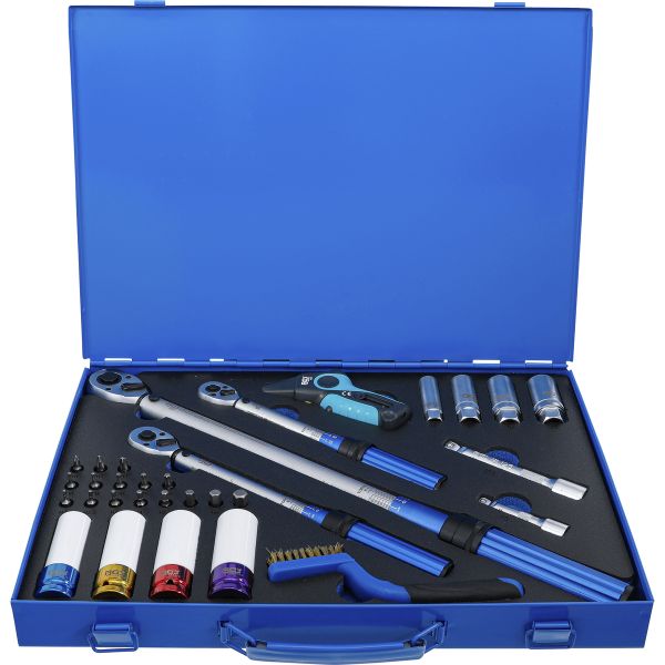 Torque Wrench Set | 6.3 mm (1/4"), 10 mm (3/8"), 12.5 mm (1/2") | 31 pcs.