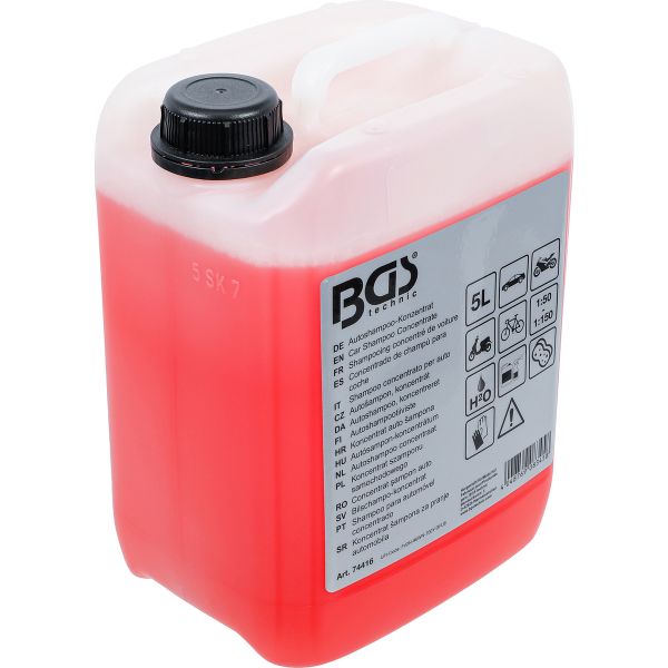 Shampooing concentré de voiture | rouge | 5 l