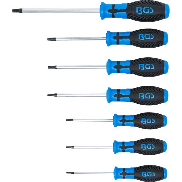 Screwdriver Set | T-Star tamperproof (for Torx) | T10 - T40 | 7 pcs.