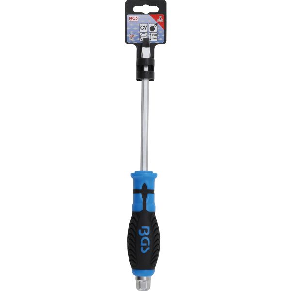 Screwdriver | with external Hexagon | Slot SL 8 mm | Blade Length 150 mm