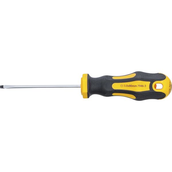 Screwdriver | Slot SL 3 mm | Blade Length 80 mm