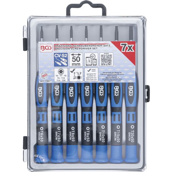 Precision Screwdriver Set | T-Star (for Torx) | 7 pcs.