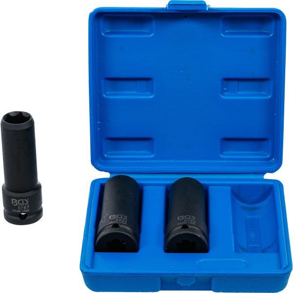 Impact Special Socket Set | 12.5 mm (1/2") Drive | 17 / 19 / 21 mm | 3 pcs.