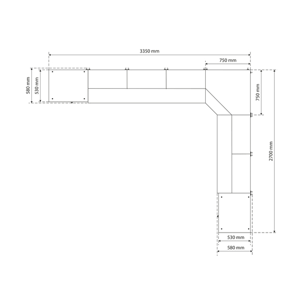 Sistema de unidad de pared | taller | madera | 8 módulos