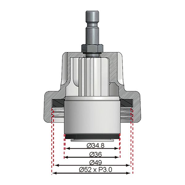 Adaptador Nº 12 para BGS 8027, 8098 | para Ford Mondeo, Land Rover, Opel, Ssangyong