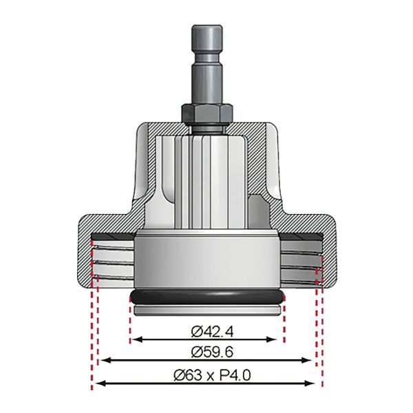 Adaptador Nº 13 para BGS 8027, 8098 | para Chrysler, Mercedes-Benz