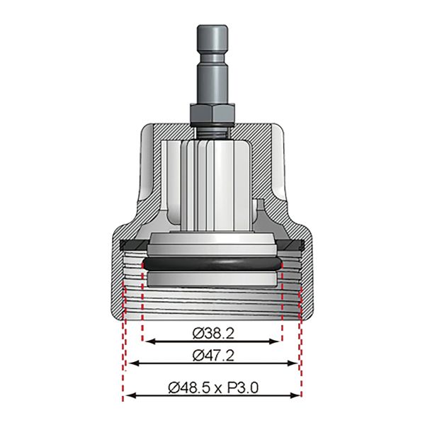 Adaptor No. 18 for BGS 8027, 8098 | for VW