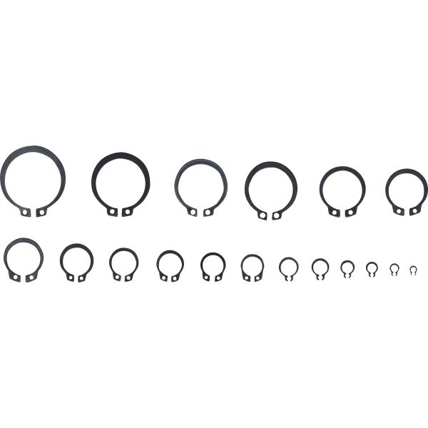 Assortiment de circlips extérieurs | Ø 3 - 32 mm | 300 pièces