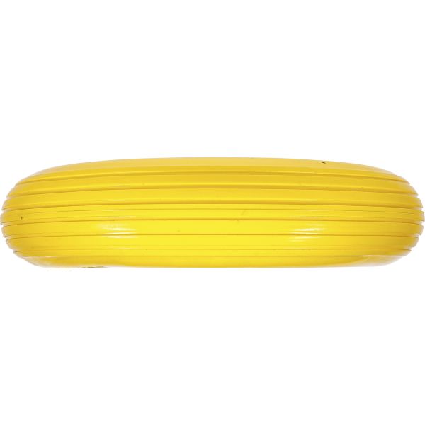 Schubkarrenrad | PU, gelb/schwarz | 400 mm