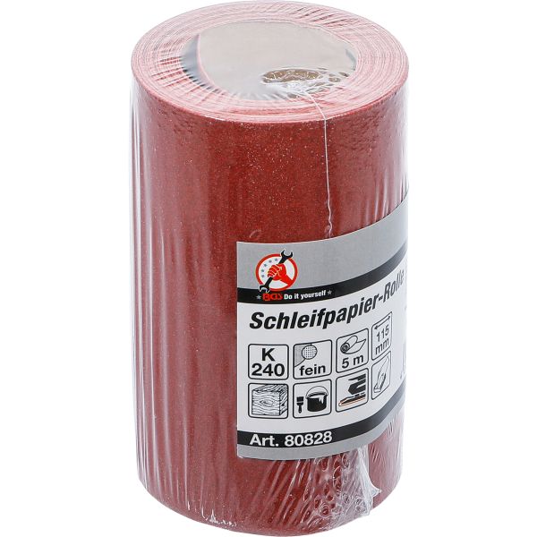 Schleifpapier-Rolle | 115 mm x 5 m | Körnung 240