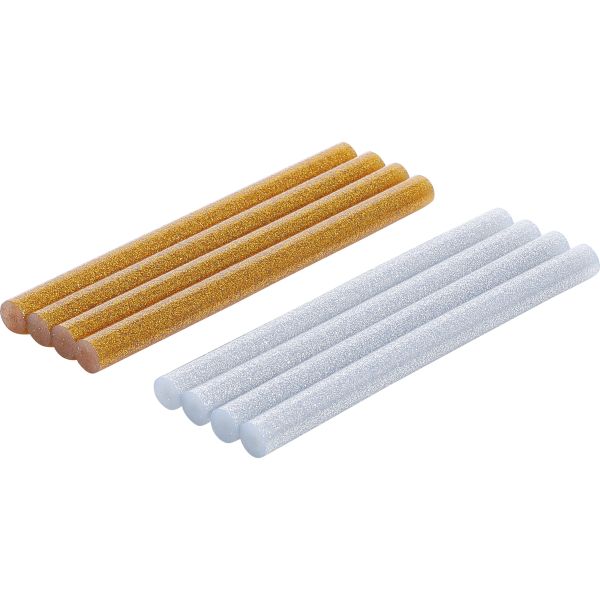 Glue Sticks | gold/silver metallic | Ø 11 mm, 150 mm | 8 pcs.