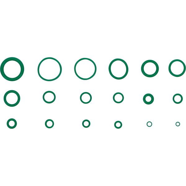 O-Ring-Sortiment | HNBR | Ø 3 - 22 mm | 225-tlg.