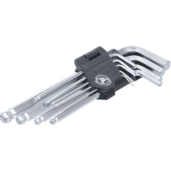 L-Type Wrench Set | internal Hexagon / internal Hexagon with Ball Head 1.5 - 10 mm | 9 pcs.