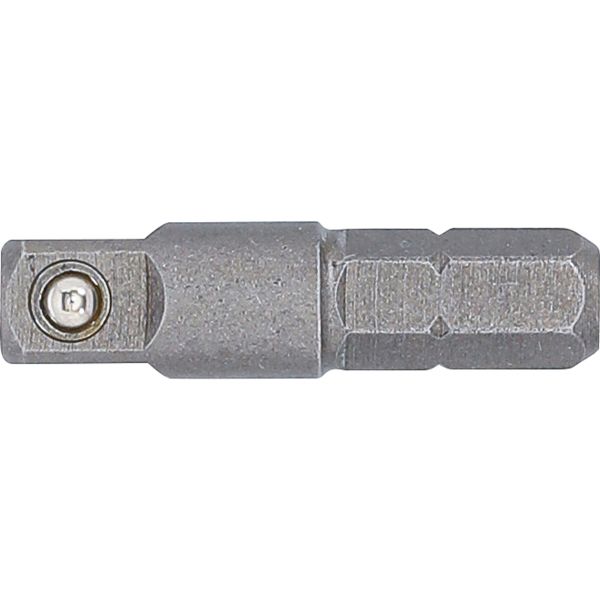 Bit Ratchet Adaptor | ext. Hexagon 6.3 mm (1/4") - ext. square 6.3 mm (1/4") | 30 mm