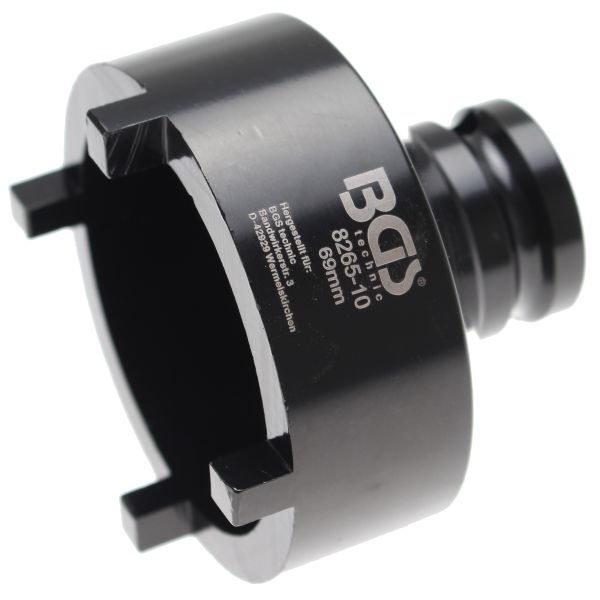 Groove Nut Socket | external tooth | 69 mm | KM8