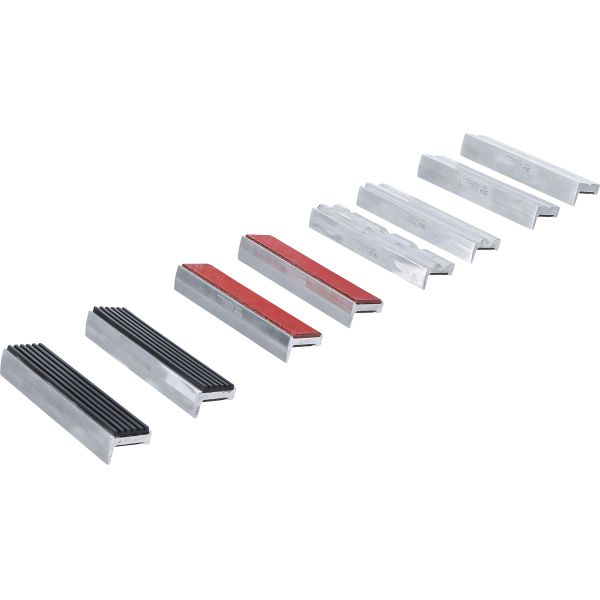 Bench Vice Jaw Protector Set | Aluminium | 125 mm | 8 pcs.