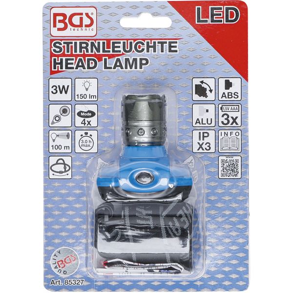 LED Head Lamp with Focus | 3 W