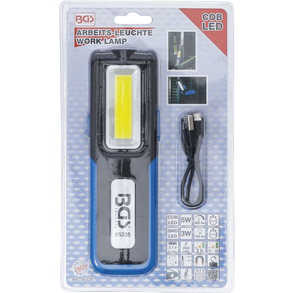 Lámpara de trabajo LED COB | plegable