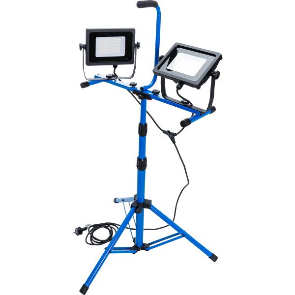 Duo-SMD-LED Work Flood Light | with Tripod | 2 x 70 W