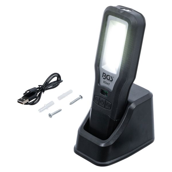 COB-LED Work Lamp | foldable | with charging station